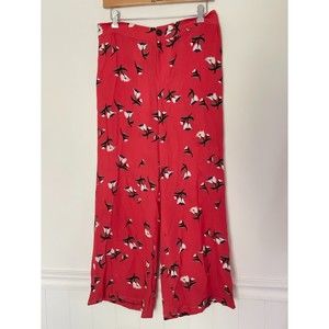 Derek Lam 10 Crosby Wide Leg Floral Silk Blend Pants Size 6 or 31x26.5 D100